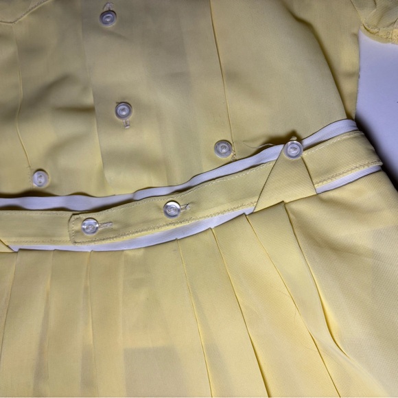 Vintage Yellow and White Baby Romper Set - Picture 4 of 16